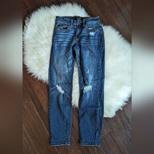 Judy Blue distressed dark wash jeans JB8289DK size 1 / 25